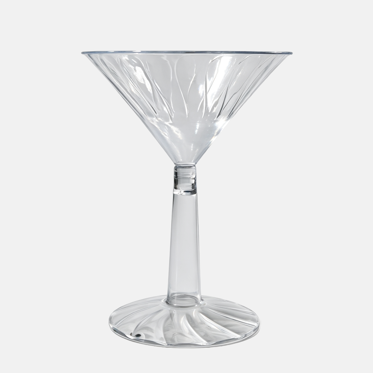 6 oz Scalloped 2 PC Martini Glass