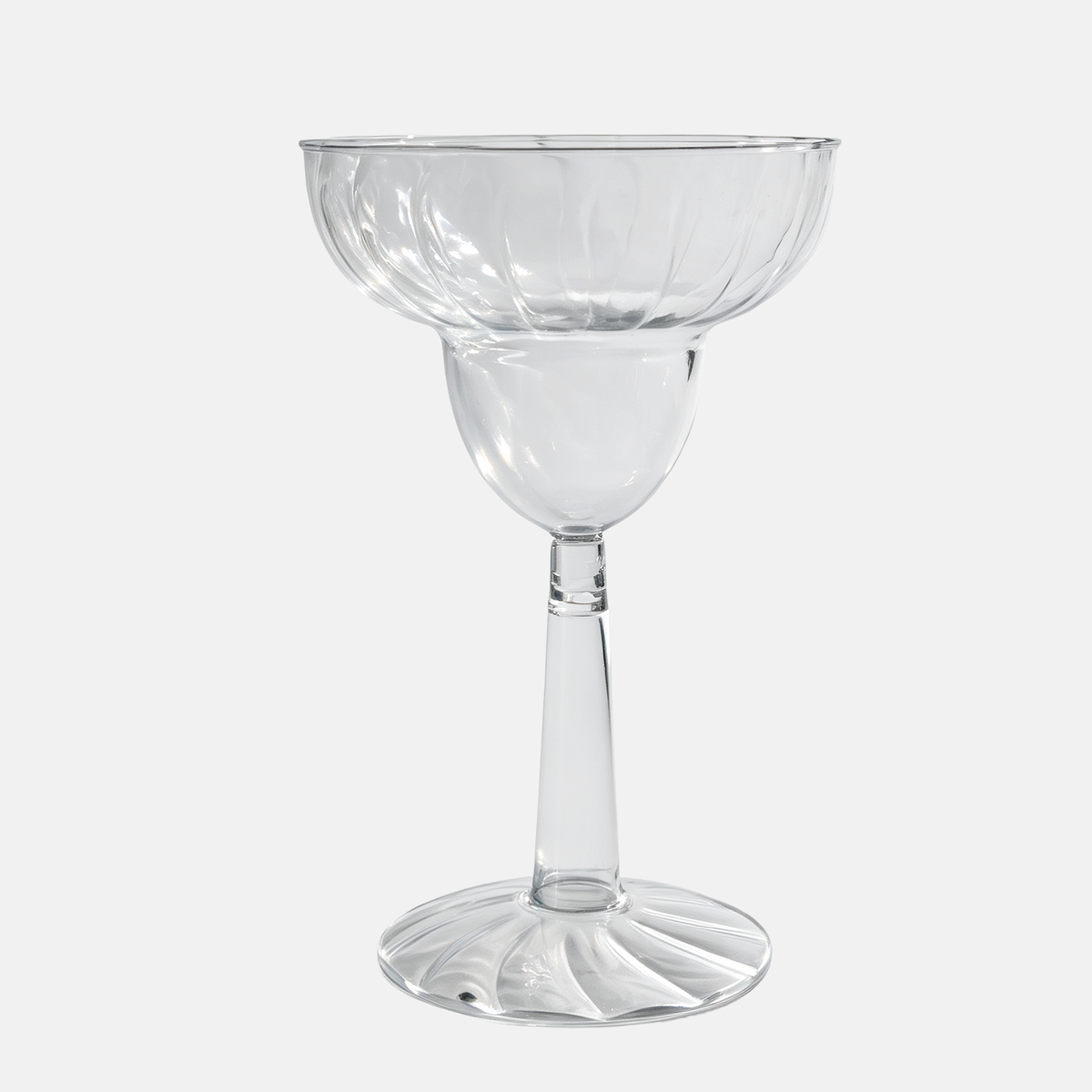 12 oz Scalloped 2 PC Margarita Glass