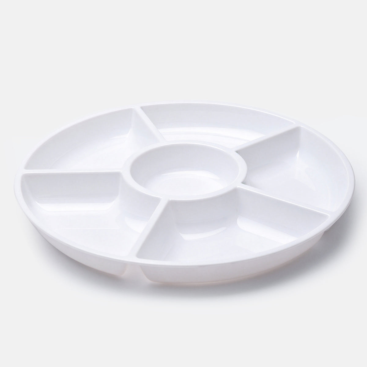12'' 6 Compartment Tray PS