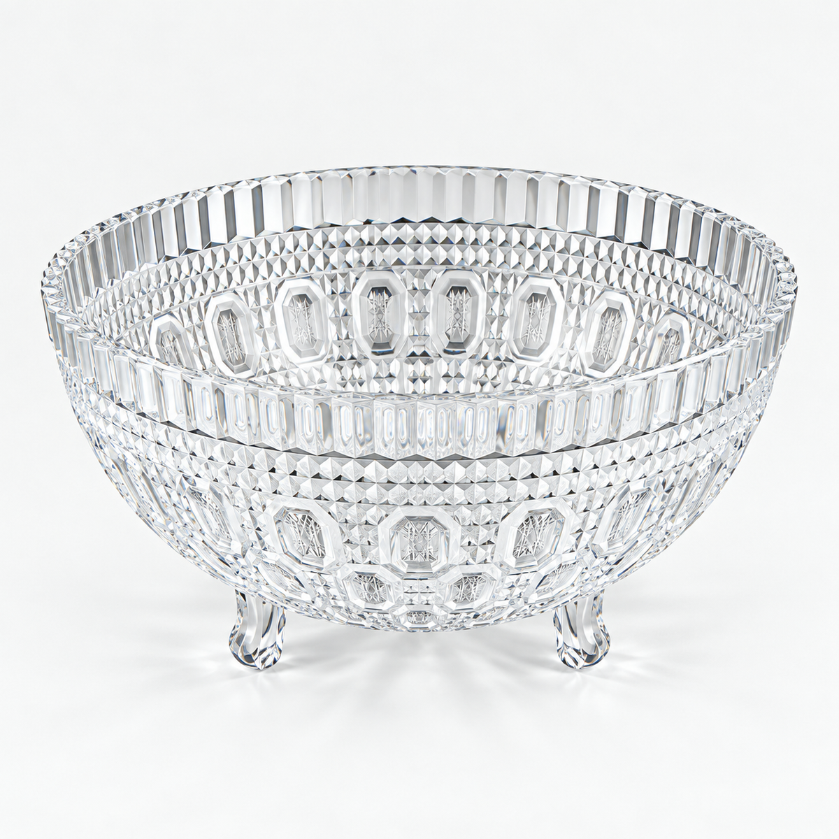 1 qt Crystal Cut Round Bowl