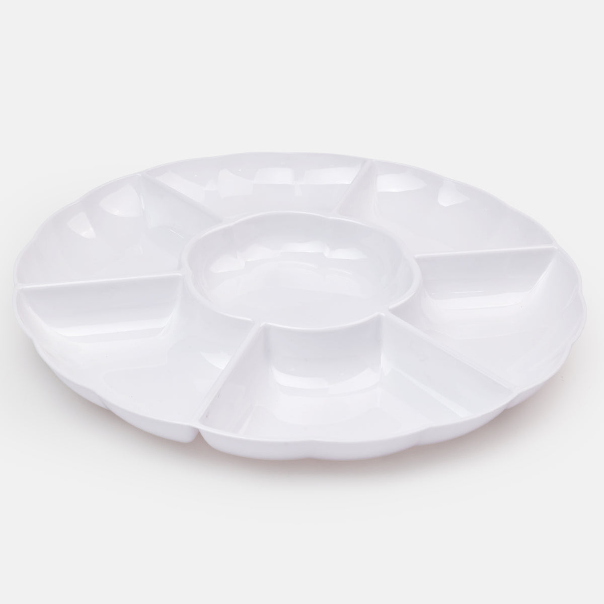 12" Scalloped Compartment Tray PS