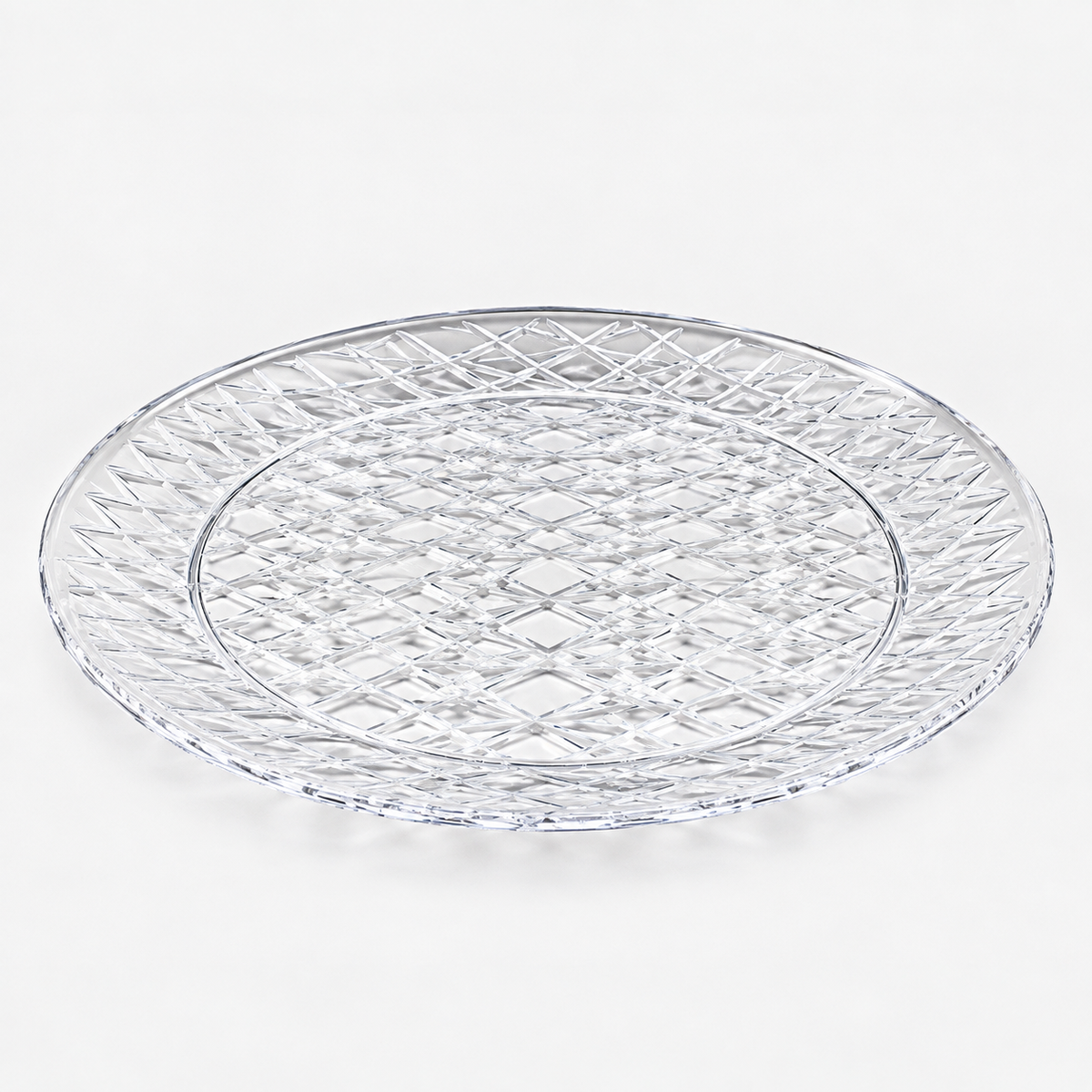 16'' Round Crystal Cut Tray